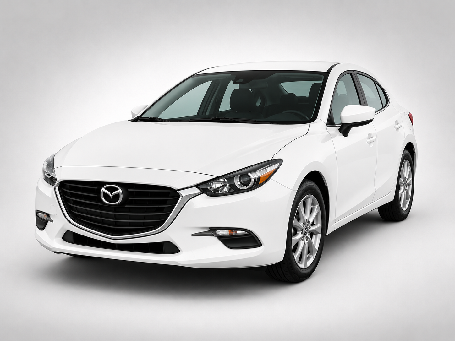 Used 2015 Mazda 3 GS-SKY in White for sale in Toronto at B&P Auto Sales