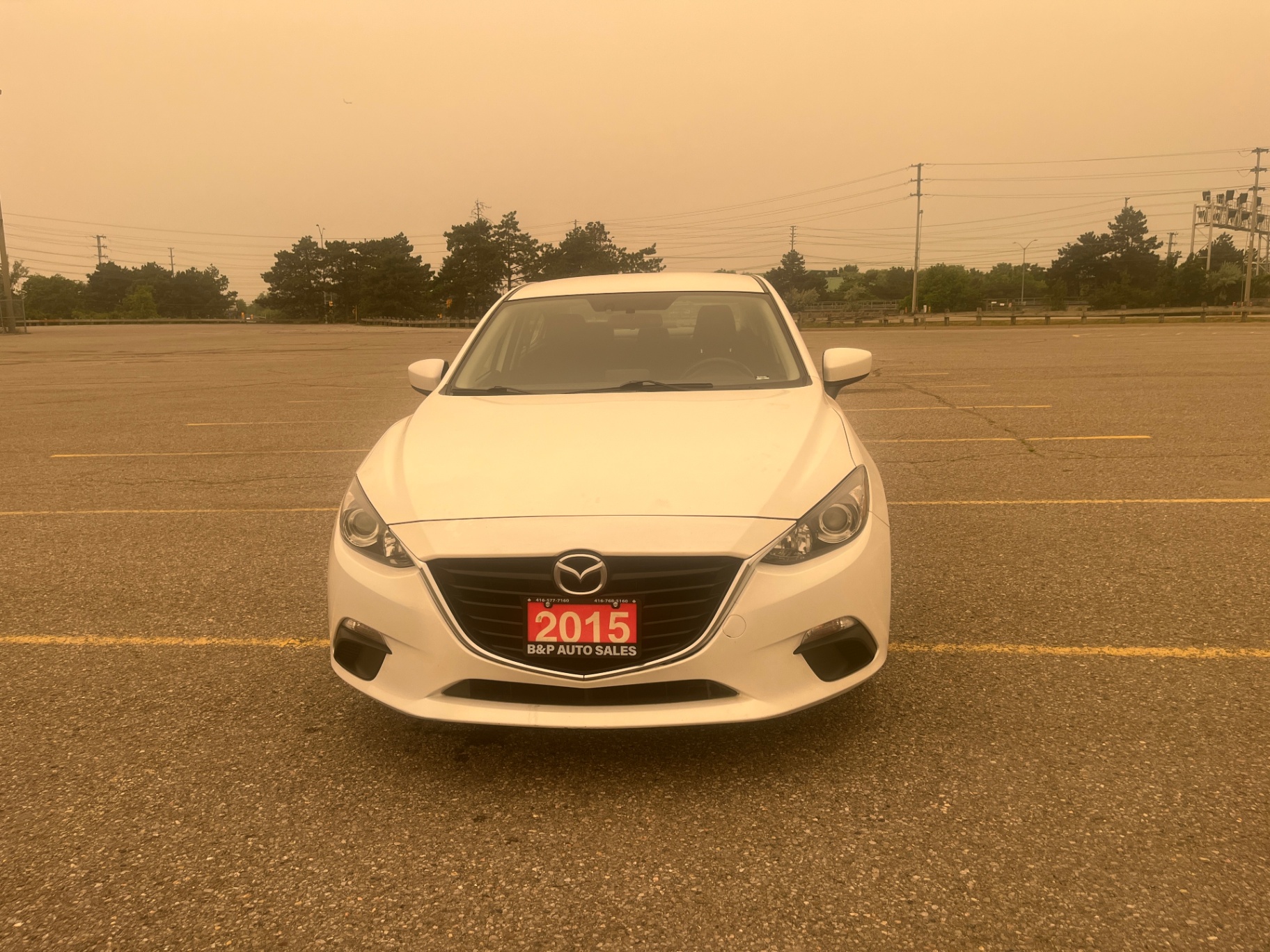 Used 2015 Mazda 3 GS-SKY in White for sale at B&P Auto Sales in Toronto & GTA — photo 3 of 25