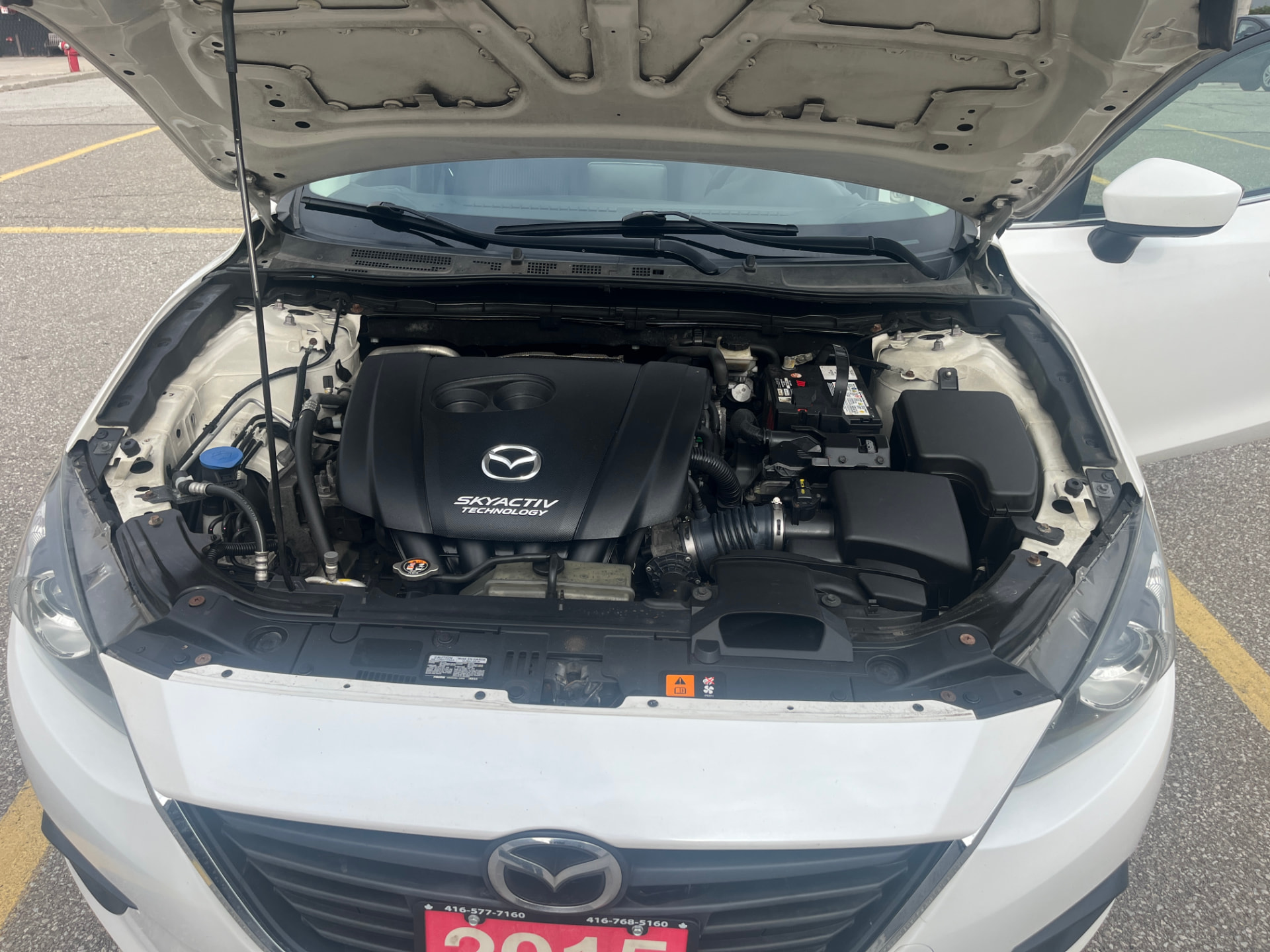 Used 2015 Mazda 3 GS-SKY in White for sale at B&P Auto Sales in Toronto & GTA — photo 23 of 26