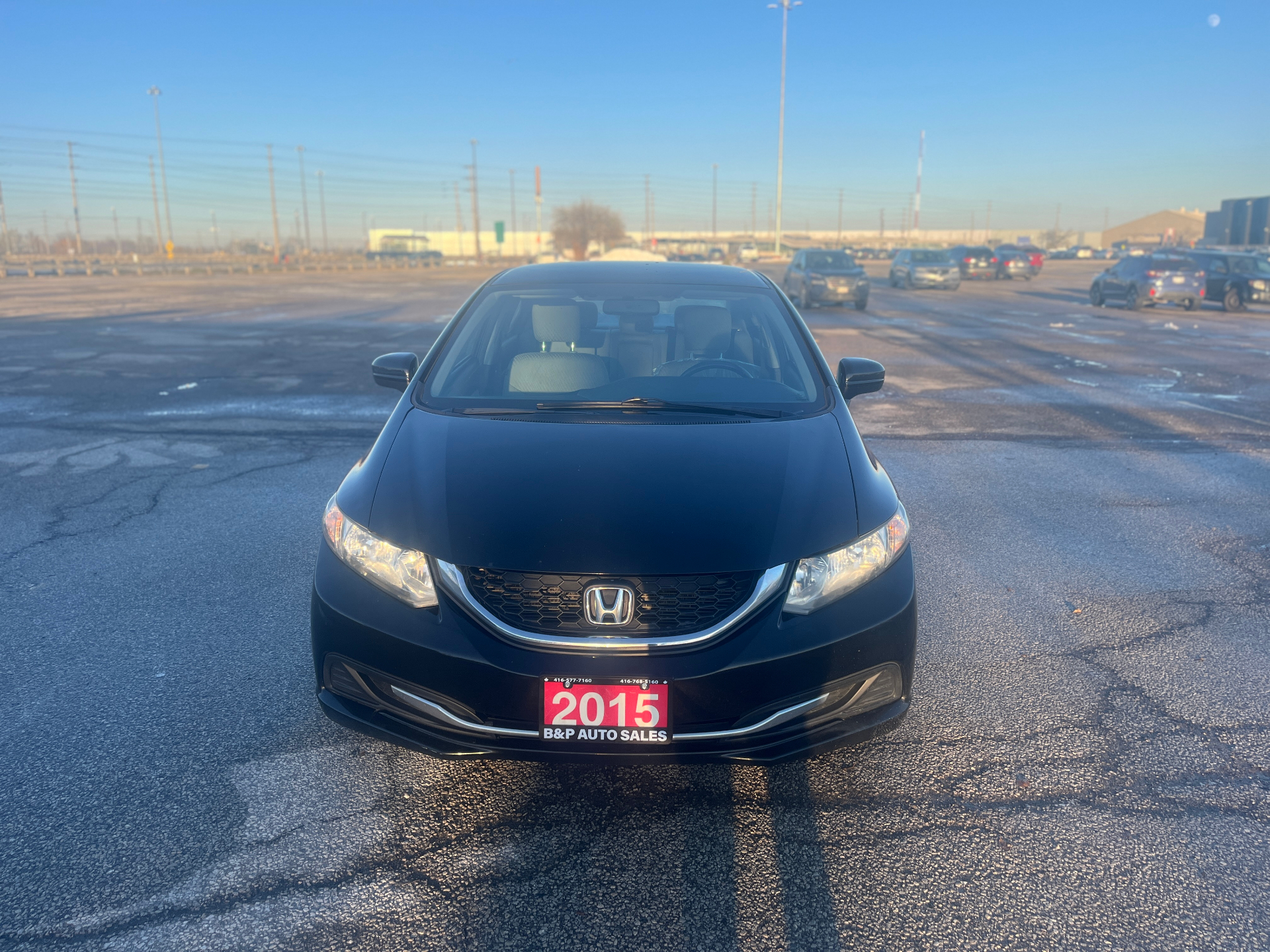 Used 2015 Honda Civic LX in Black for sale at B&P Auto Sales in Toronto & GTA — photo 2 of 23