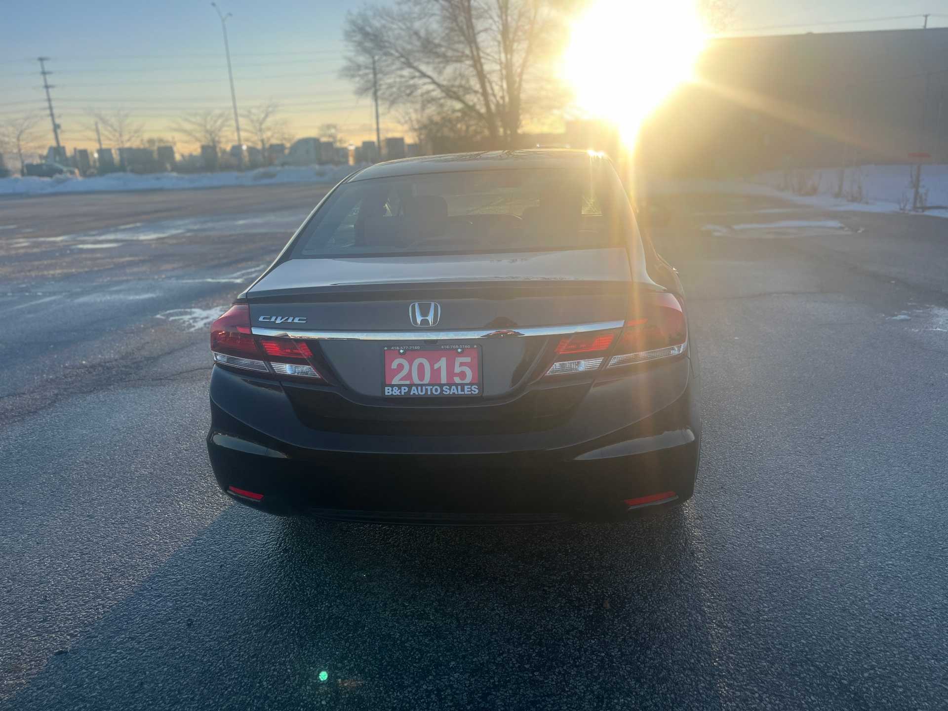Used 2015 Honda Civic LX in Black for sale at B&P Auto Sales in Toronto & GTA — photo 5 of 23